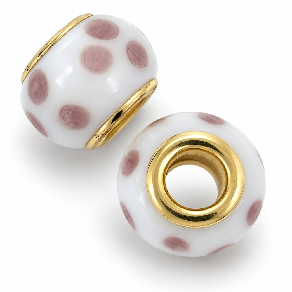 Oro Laminado Love Link Pendant, Gold Filled Style Enamel Finish, Golden Finish