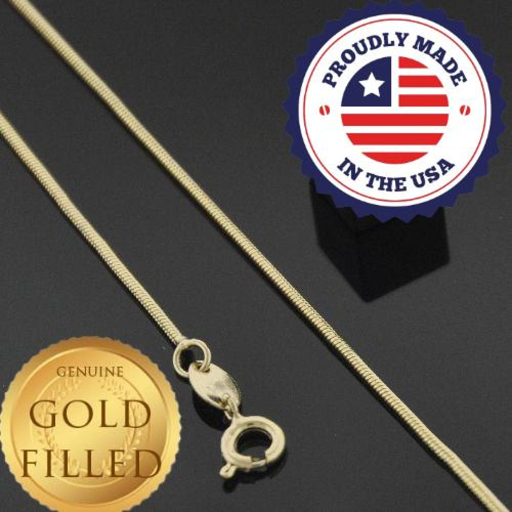 Oro Laminado Basic Necklace, Gold Filled Style Rat Tail Design, Polished, Golden Finish