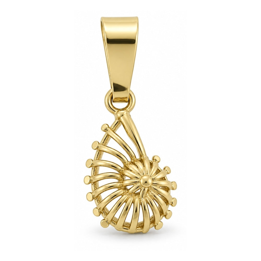 Oro Laminado Fancy Pendant, Gold Filled Style Polished, Golden Finish