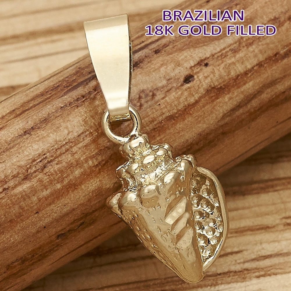 Oro Laminado Fancy Pendant, Gold Filled Style Diamond Cutting Finish, Golden Finish