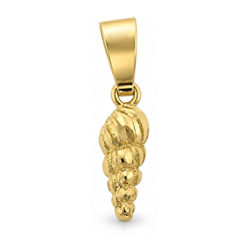 Oro Laminado Fancy Pendant, Gold Filled Style Diamond Cutting Finish, Golden Finish