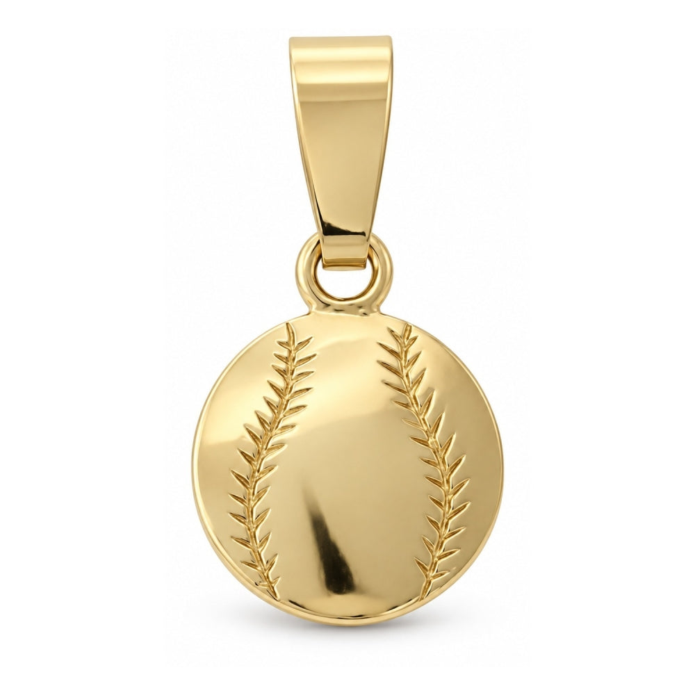 Oro Laminado Fancy Pendant, Gold Filled Style Ball Design, Polished, Golden Finish