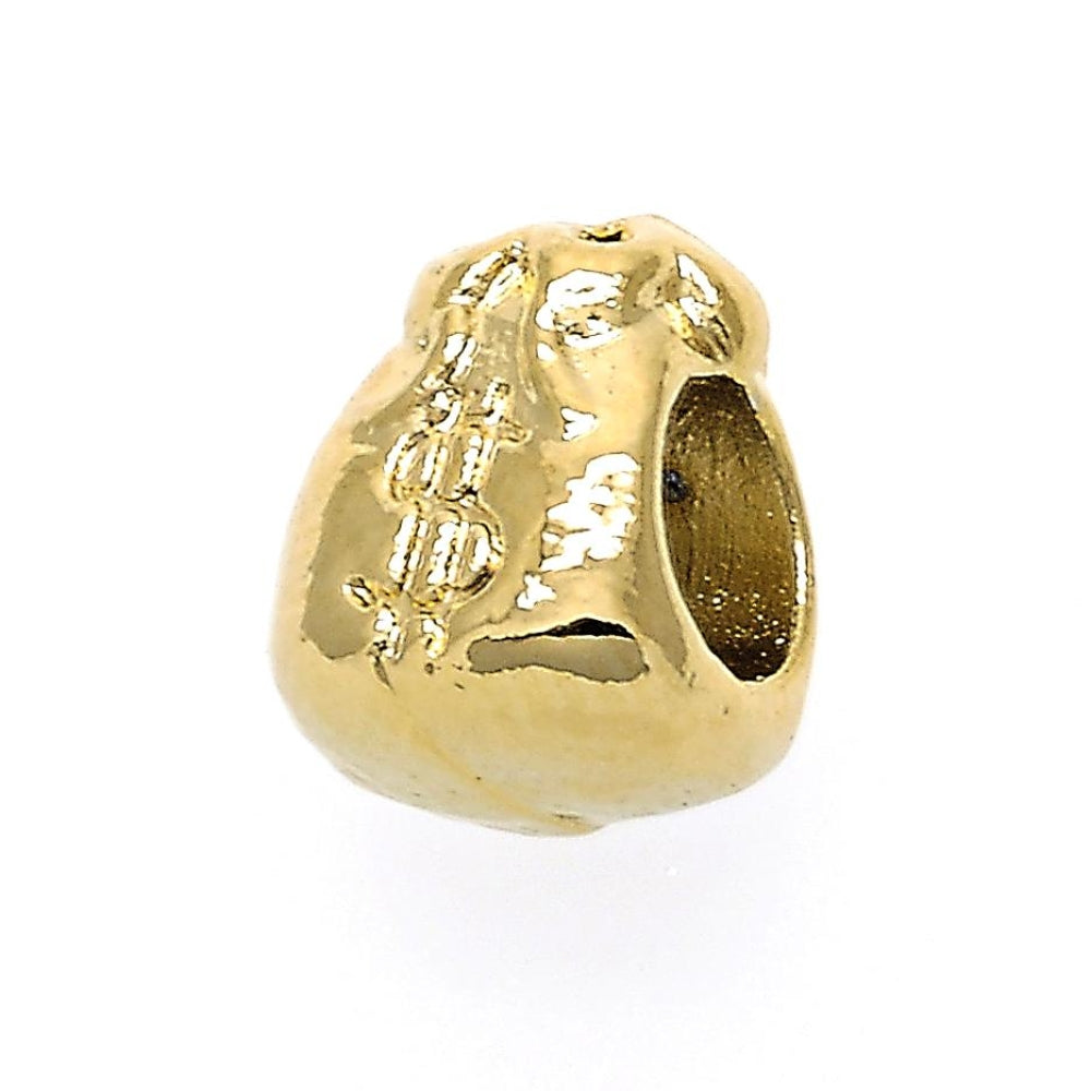 Oro Laminado Love Link Pendant, Gold Filled Style Money Sign Design, Polished, Golden Finish