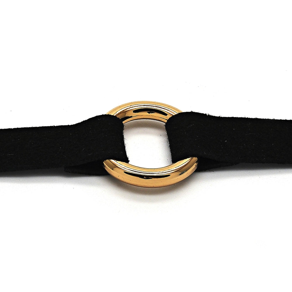 Oro Laminado Fancy Necklace, Gold Filled Style Choker Design, Polished, Golden Finish