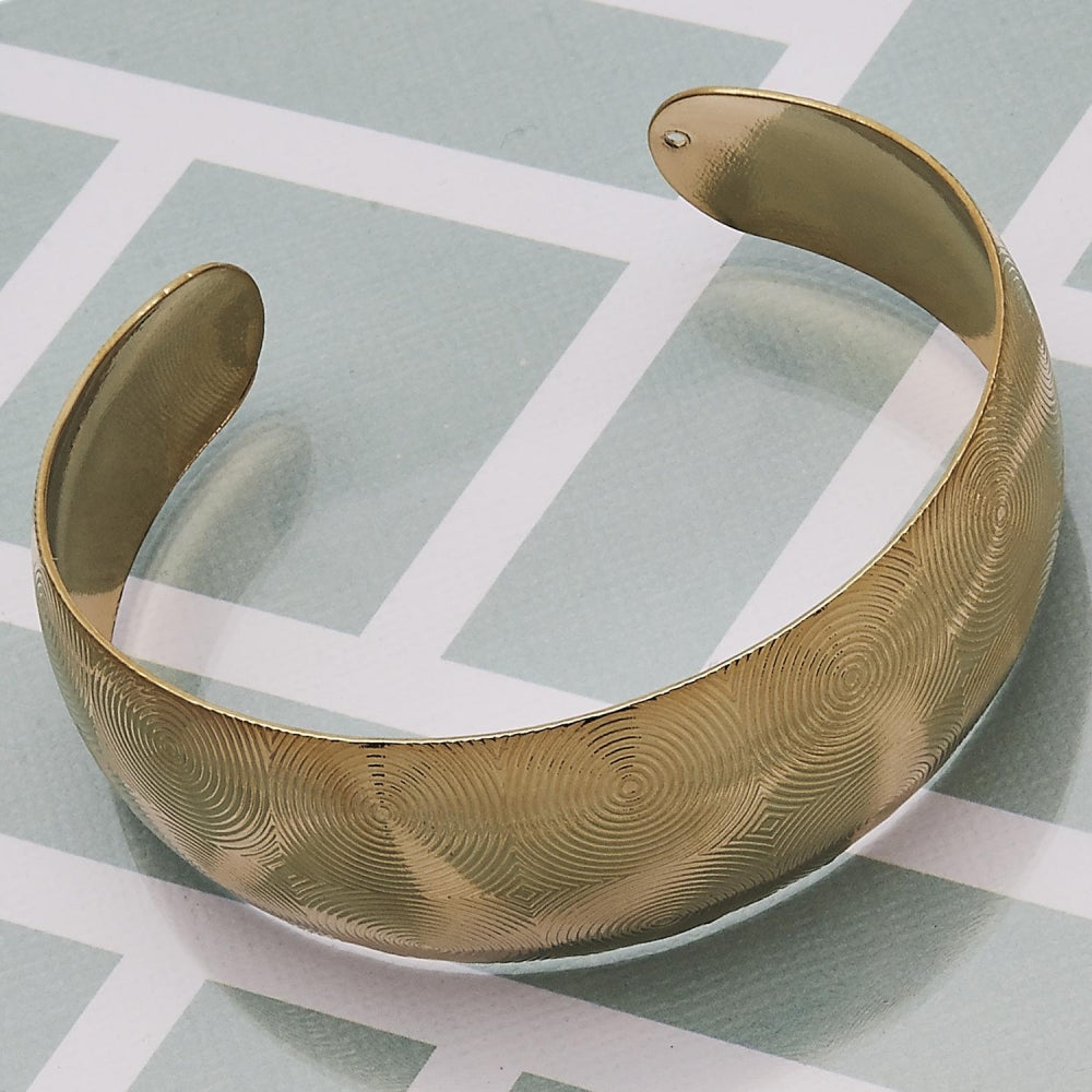 Oro Laminado Individual Bangle, Gold Filled Style Polished, Golden Finish