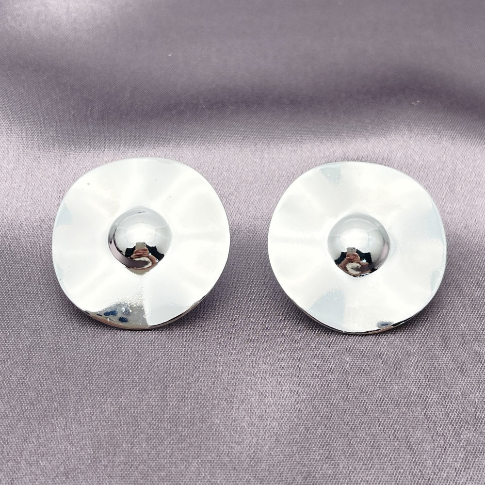 Rhodium Gold Filled Stud Earring, Polished, Rhodium Finish
