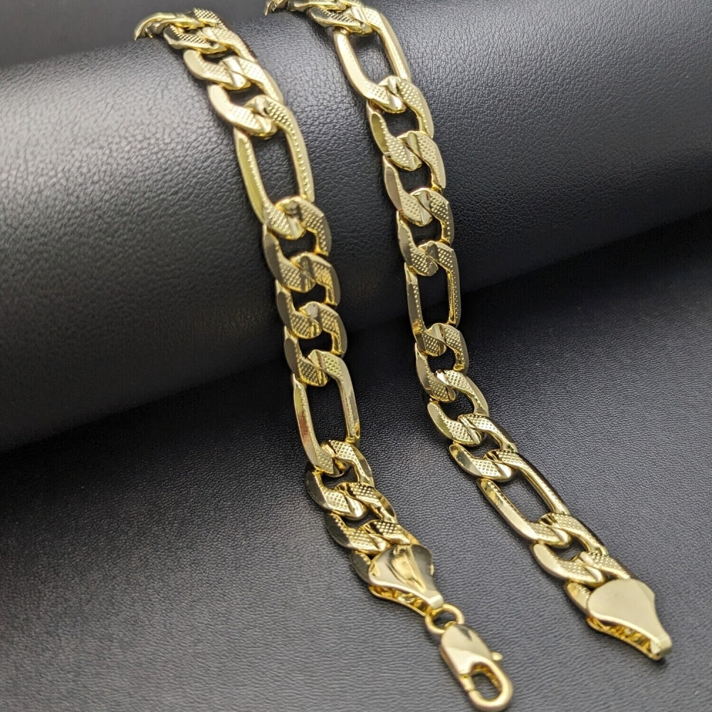 Oro Laminado Basic Bracelet, Gold Filled Style Diamond Cutting Finish, Golden Finish