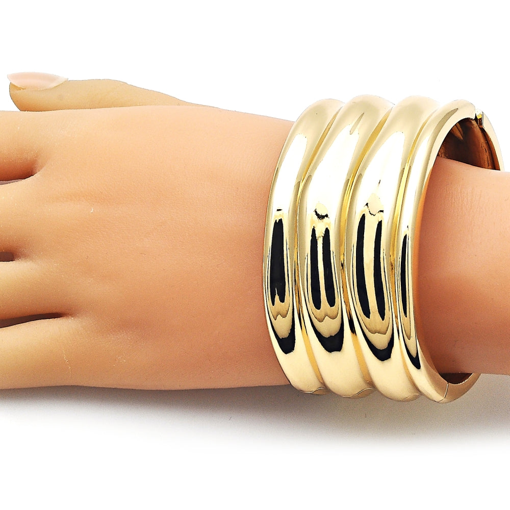 Oro Laminado Individual Bangle, Gold Filled Style Polished, Golden Finish