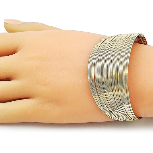 Oro Laminado Individual Bangle, Gold Filled Style Polished, Golden Finish
