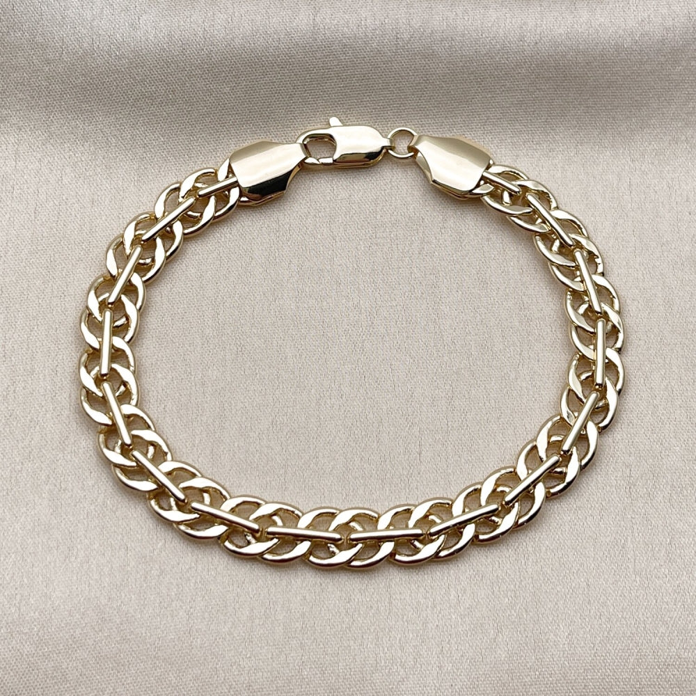 Oro Laminado Basic Bracelet, Gold Filled Style Polished, Golden Finish