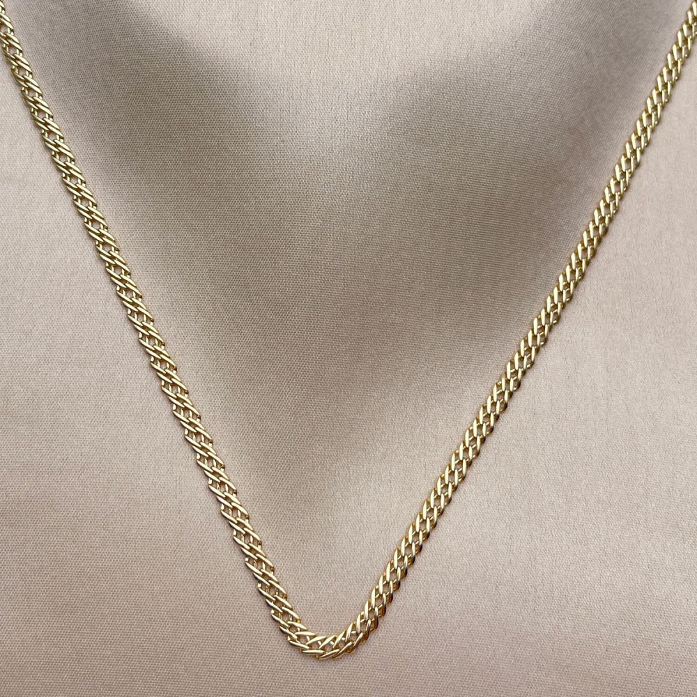 Oro Laminado Basic Necklace, Gold Filled Style Polished, Golden Finish