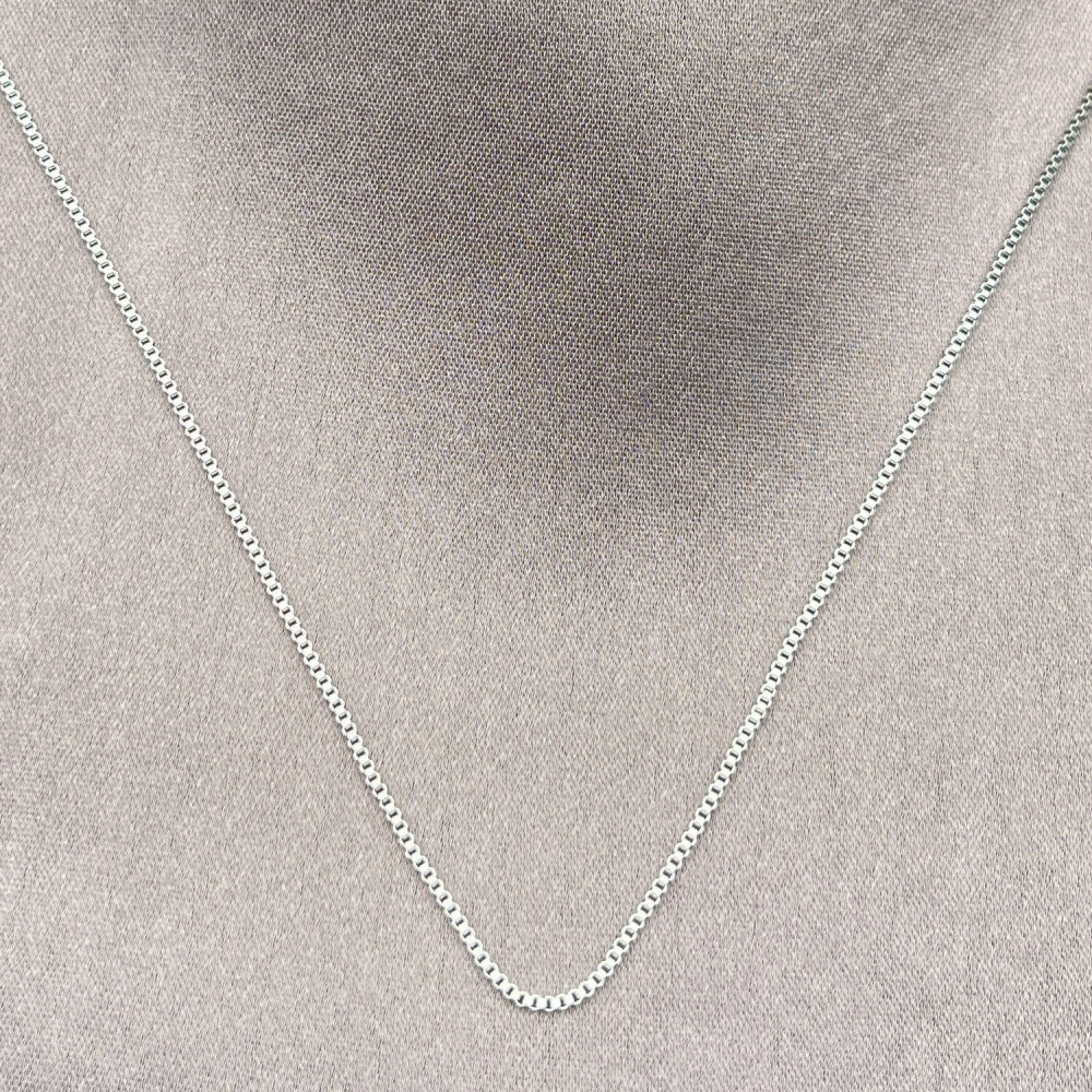 Stainless Steel Basic Necklace, Box Design, Polished, Steel Finish