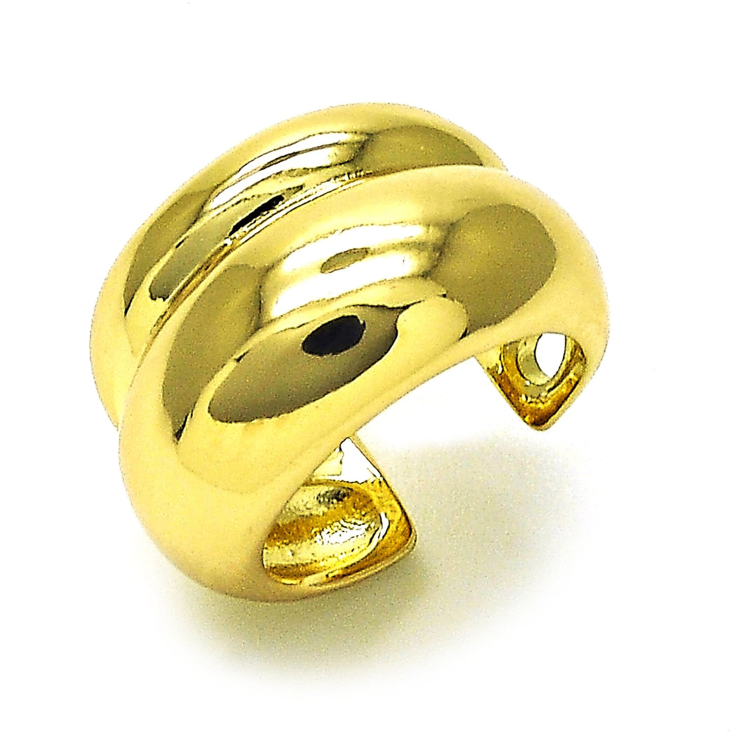 Oro Laminado Elegant Ring, Gold Filled Style Chunky Design, Polished, Golden Finish