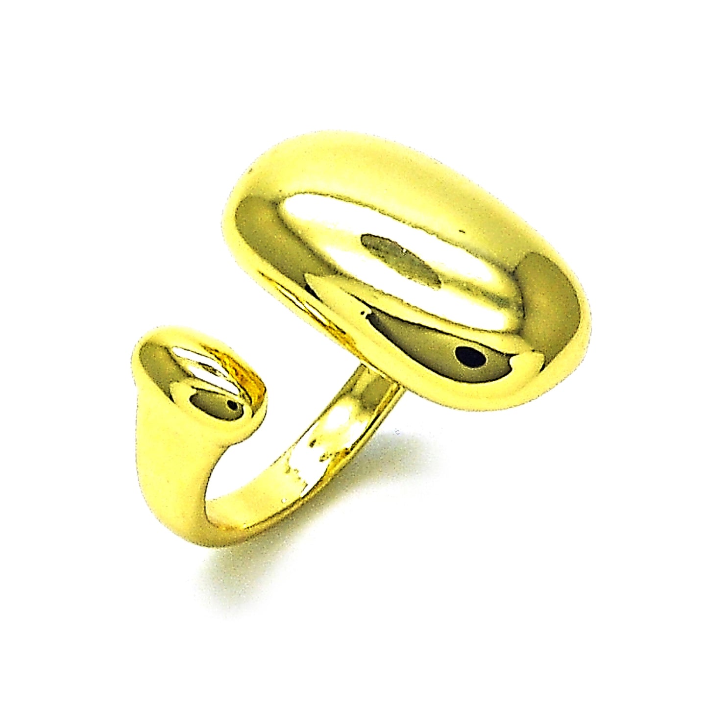 Oro Laminado Elegant Ring, Gold Filled Style Chunky Design, Polished, Golden Finish