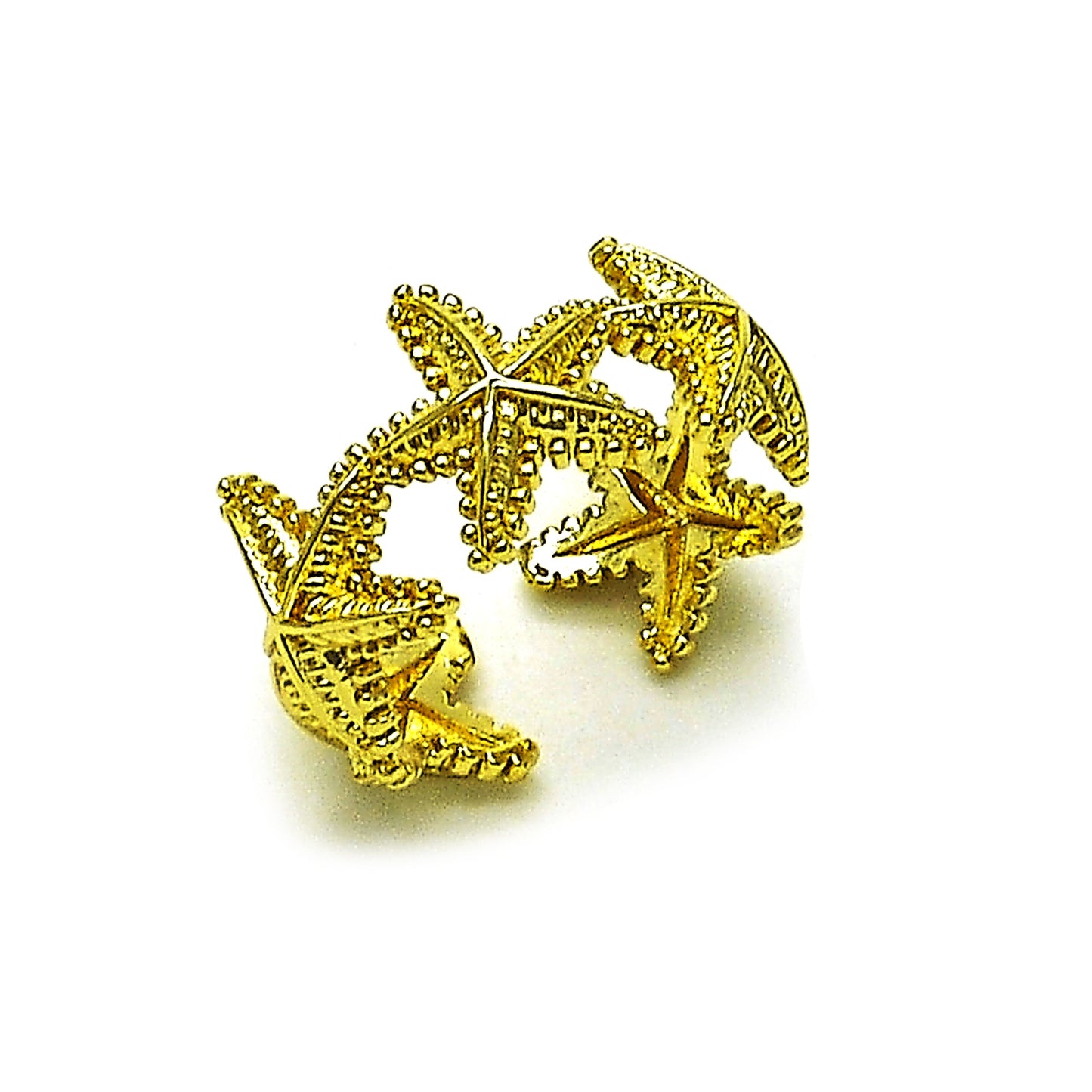 Oro Laminado Elegant Ring, Gold Filled Style Star Design, Polished, Golden Finish