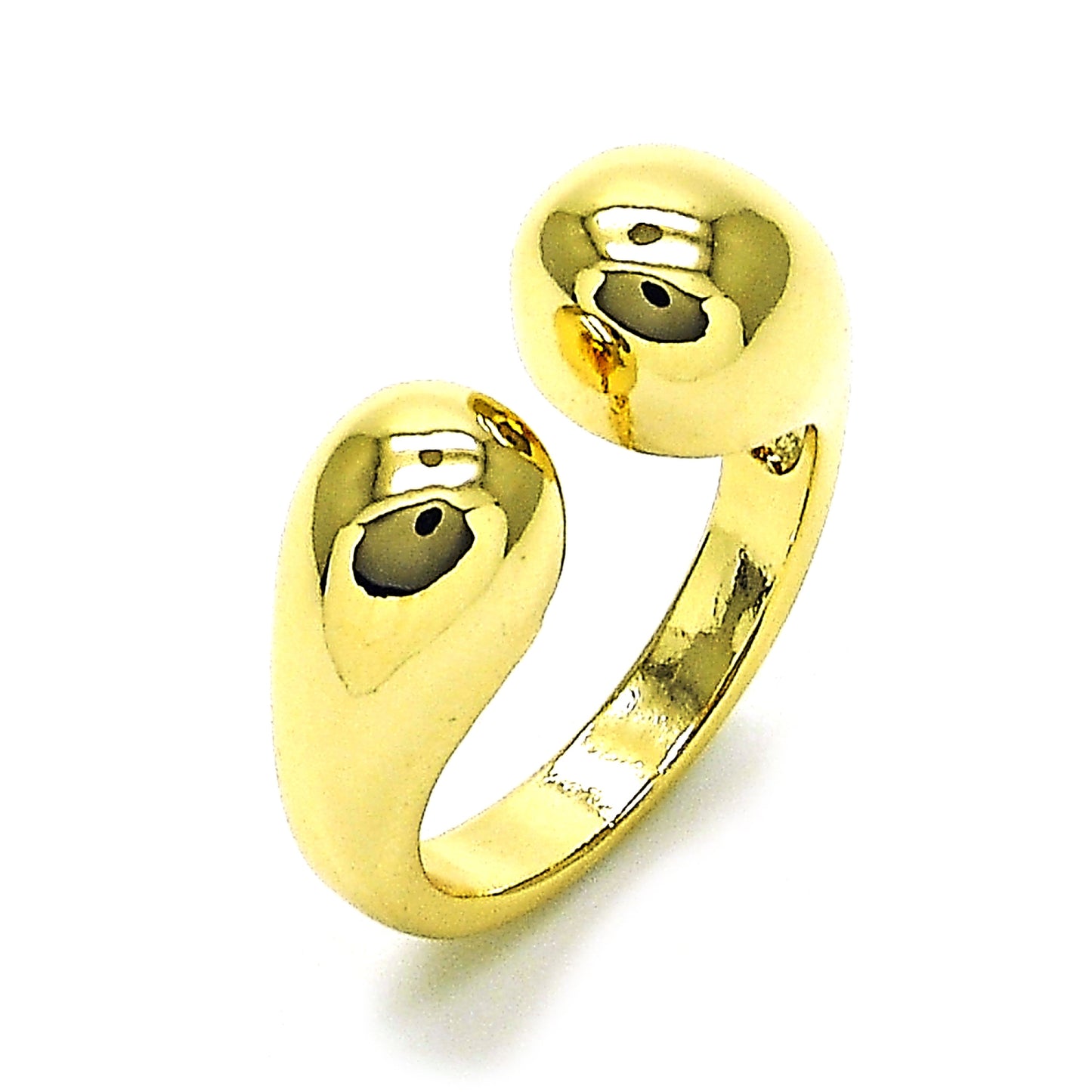 Oro Laminado Elegant Ring, Gold Filled Style Chunky Design, Polished, Golden Finish