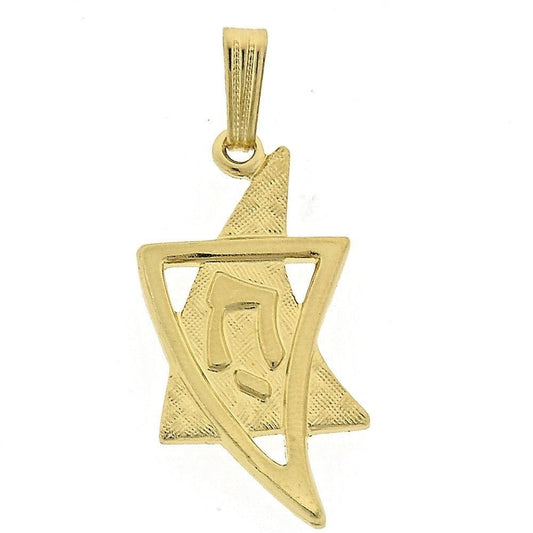 Oro Laminado Fancy Pendant, Gold Filled Style Buffalo Design, Diamond Cutting Finish, Golden Finish