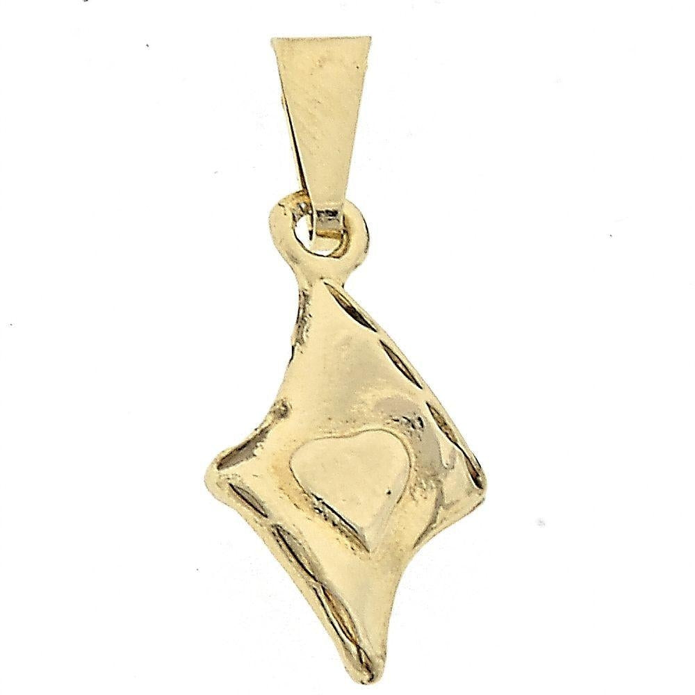 Oro Laminado Fancy Pendant, Gold Filled Style Buffalo Design, Polished, Golden Finish