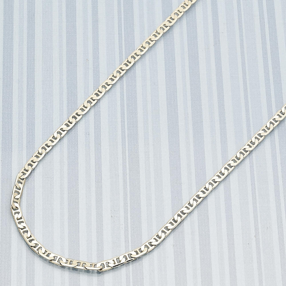 Oro Laminado Basic Necklace, Gold Filled Style Mariner Design, Polished, Golden Finish