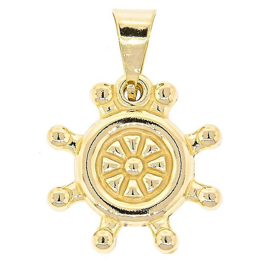 Oro Laminado Fancy Pendant, Gold Filled Style Polished, Golden Finish