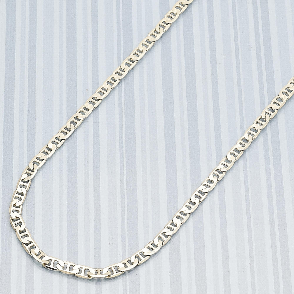 Oro Laminado Basic Necklace, Gold Filled Style Mariner Design, Polished, Golden Finish
