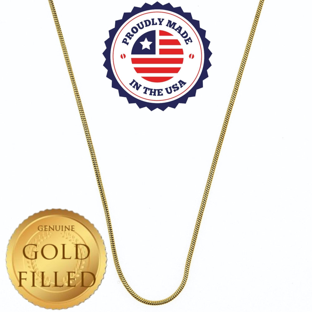 Oro Laminado Basic Necklace, Gold Filled Style Rat Tail Design, Polished, Golden Finish