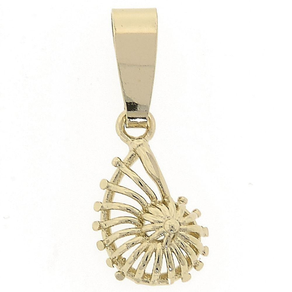 Oro Laminado Fancy Pendant, Gold Filled Style Polished, Golden Finish