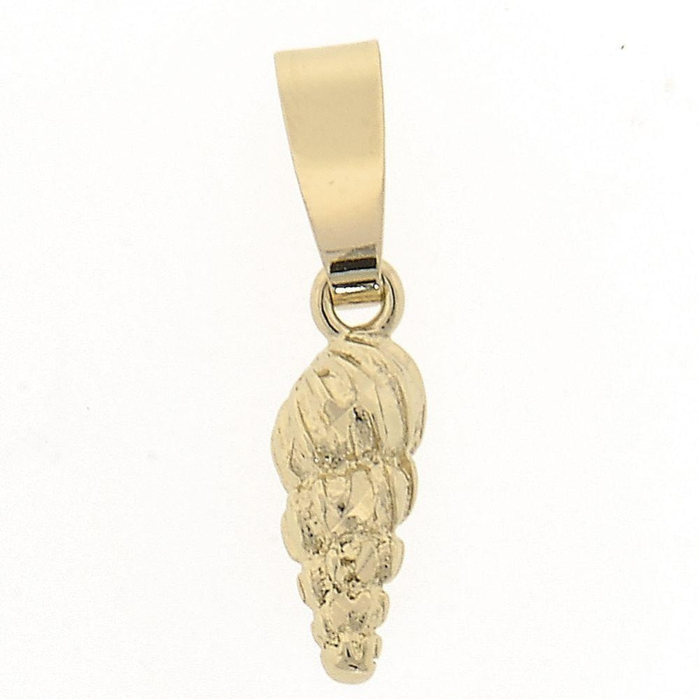 Oro Laminado Fancy Pendant, Gold Filled Style Diamond Cutting Finish, Golden Finish