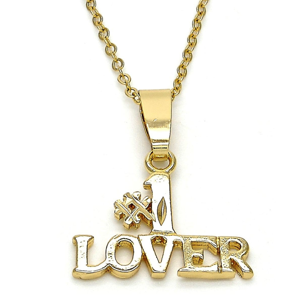 Oro Laminado Fancy Pendant, Gold Filled Style Polished, Golden Finish