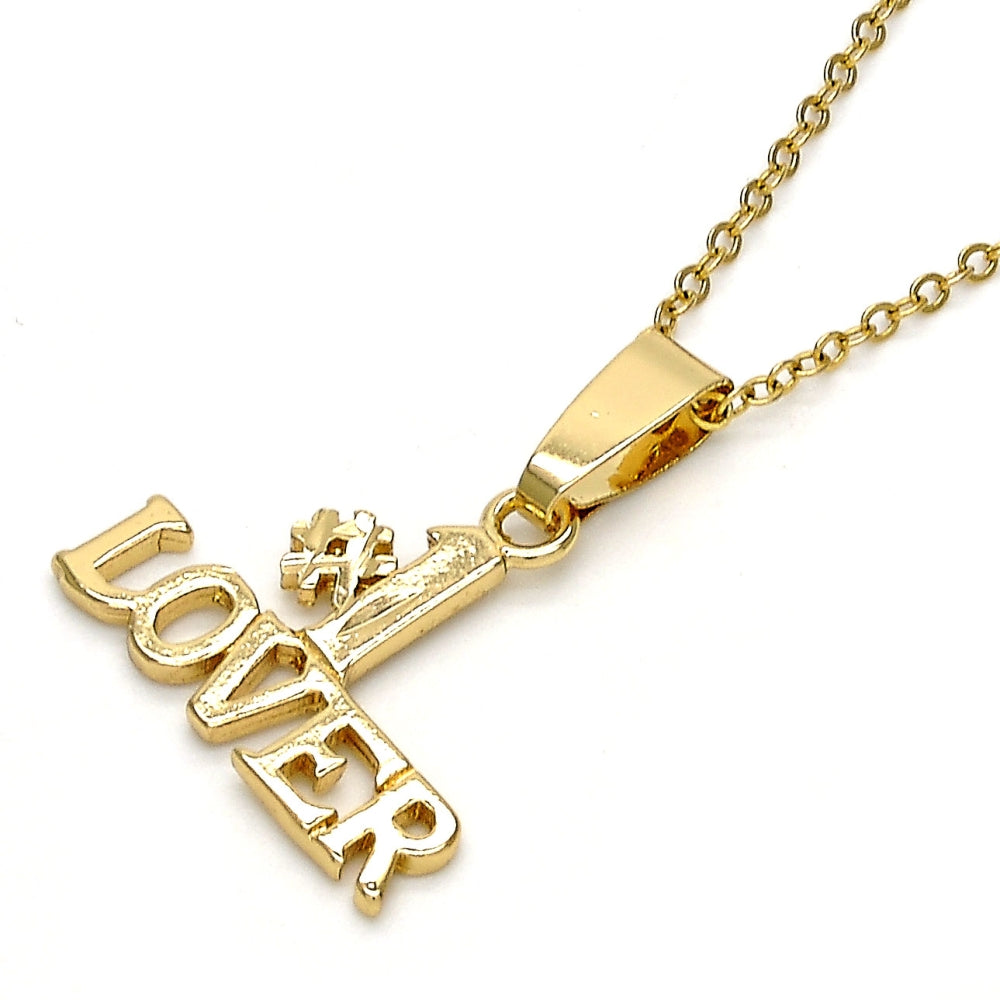 Oro Laminado Fancy Pendant, Gold Filled Style Polished, Golden Finish