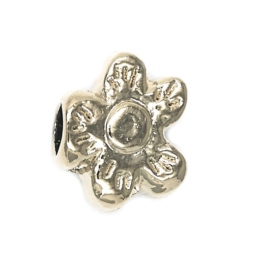 Oro Laminado Love Link Pendant, Gold Filled Style Flower Design, Polished, Golden Finish