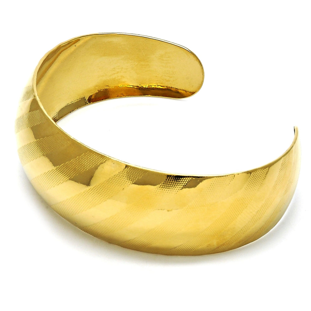 Oro Laminado Individual Bangle, Gold Filled Style Polished, Golden Finish