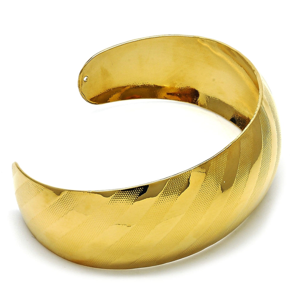 Oro Laminado Individual Bangle, Gold Filled Style Polished, Golden Finish
