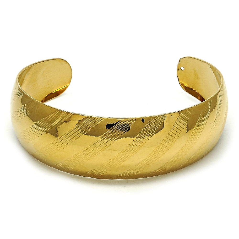 Oro Laminado Individual Bangle, Gold Filled Style Polished, Golden Finish