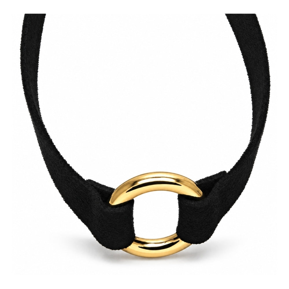 Oro Laminado Fancy Necklace, Gold Filled Style Choker Design, Polished, Golden Finish