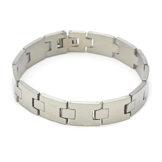 Stainless Steel Solid Bracelet, Polished, Steel Finish