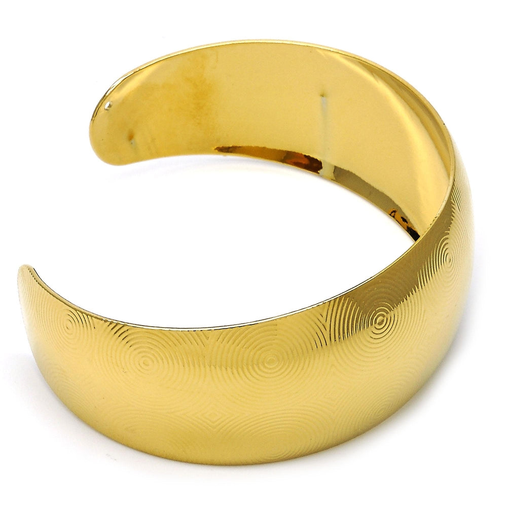 Oro Laminado Individual Bangle, Gold Filled Style Polished, Golden Finish