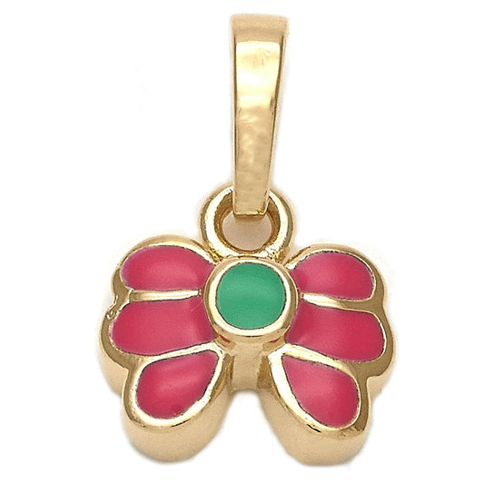 Oro Laminado Fancy Pendant, Gold Filled Style Shoes Design, Multicolor Enamel Finish, Golden Finish