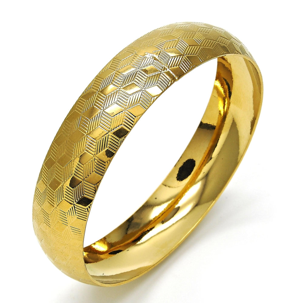 Oro Laminado Individual Bangle, Gold Filled Style Polished, Golden Finish