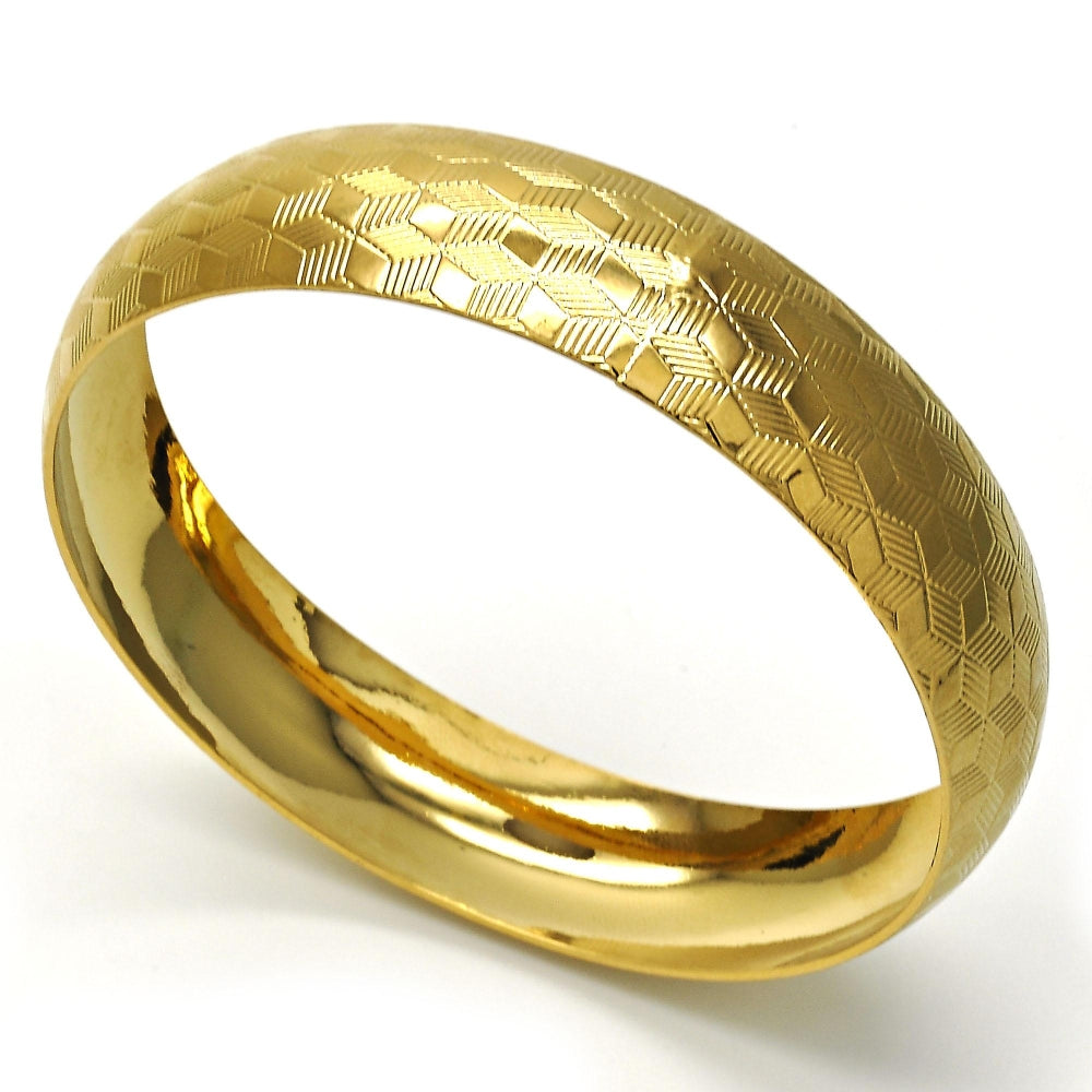Oro Laminado Individual Bangle, Gold Filled Style Polished, Golden Finish