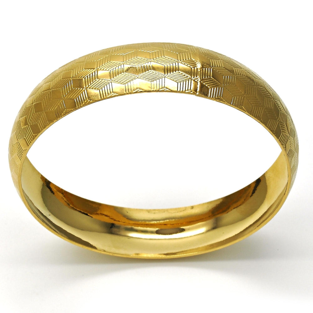 Oro Laminado Individual Bangle, Gold Filled Style Polished, Golden Finish