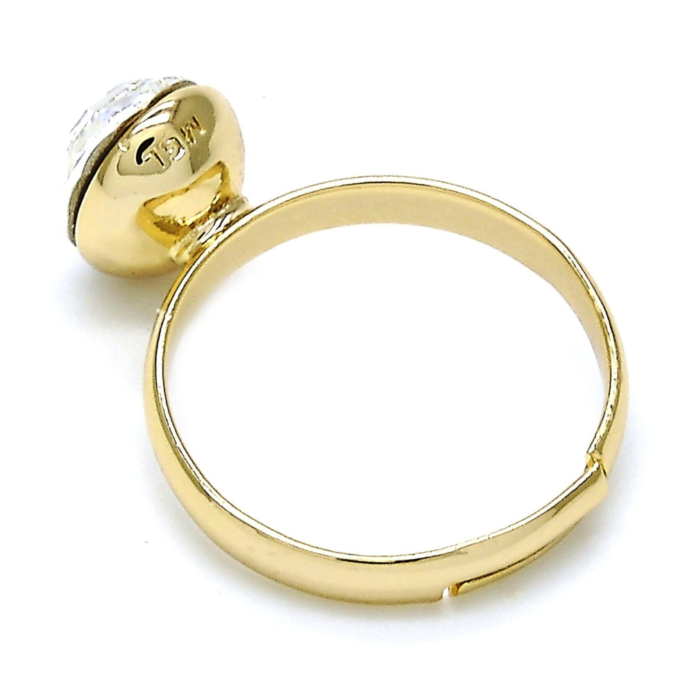 Oro Laminado Multi Stone Ring, Gold Filled Style with Crystal Swarovski Crystals, Polished, Golden Finish