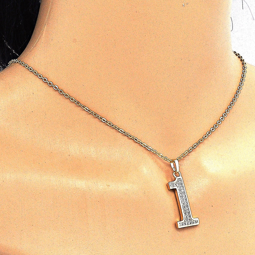 Oro Laminado Fancy Pendant, Gold Filled Style with White Cubic Zirconia, Polished, Golden Finish