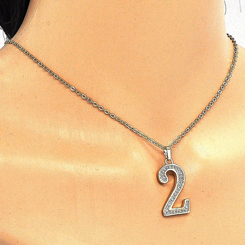 Oro Laminado Fancy Pendant, Gold Filled Style with White Cubic Zirconia, Polished, Golden Finish