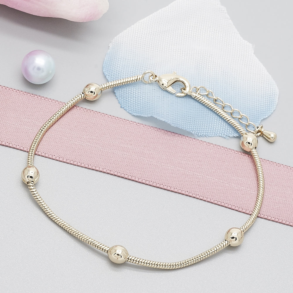 Oro Laminado Fancy Bracelet, Gold Filled Style Polished, Golden Finish