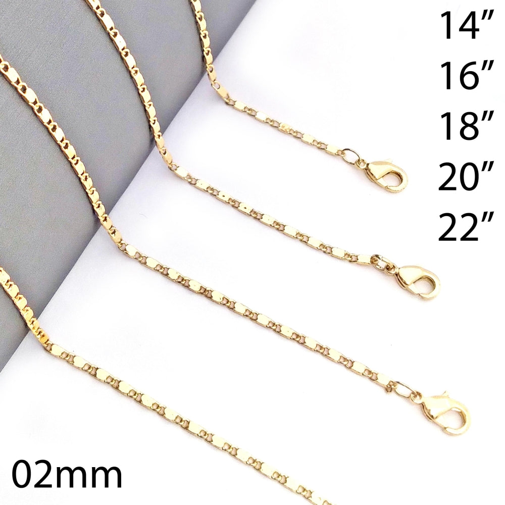 Oro Laminado Basic Necklace, Gold Filled Style Polished, Golden Finish