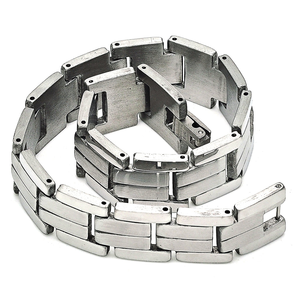 Stainless Steel Solid Bracelet, Polished, Steel Finish