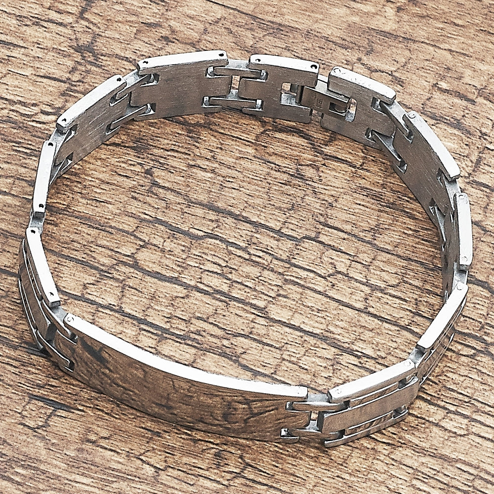 Stainless Steel Solid Bracelet, Polished, Steel Finish