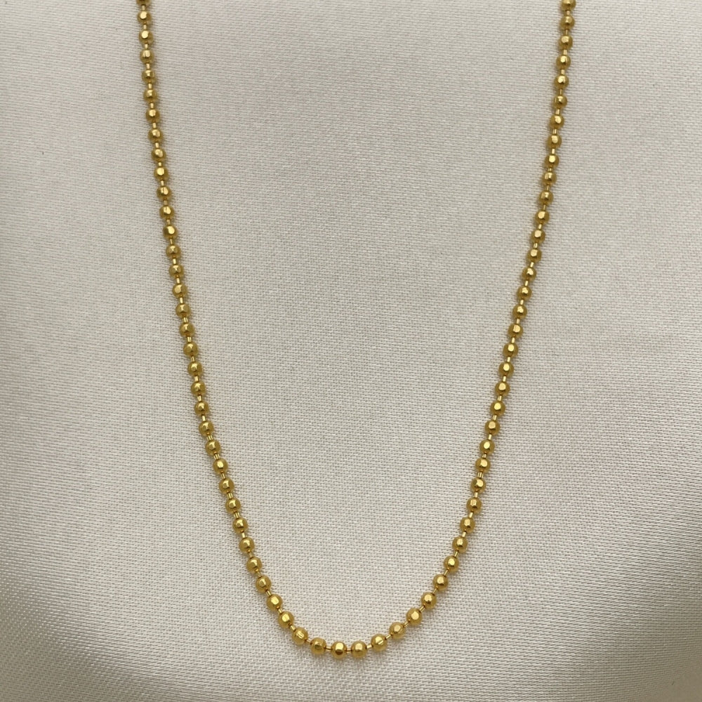 Oro Laminado Basic Necklace, Gold Filled Style Polished, Golden Finish