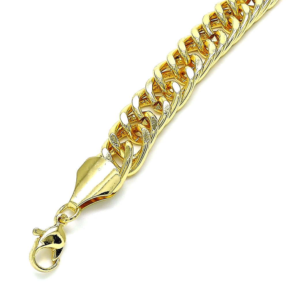 Oro Laminado Basic Bracelet, Gold Filled Style Polished, Golden Finish